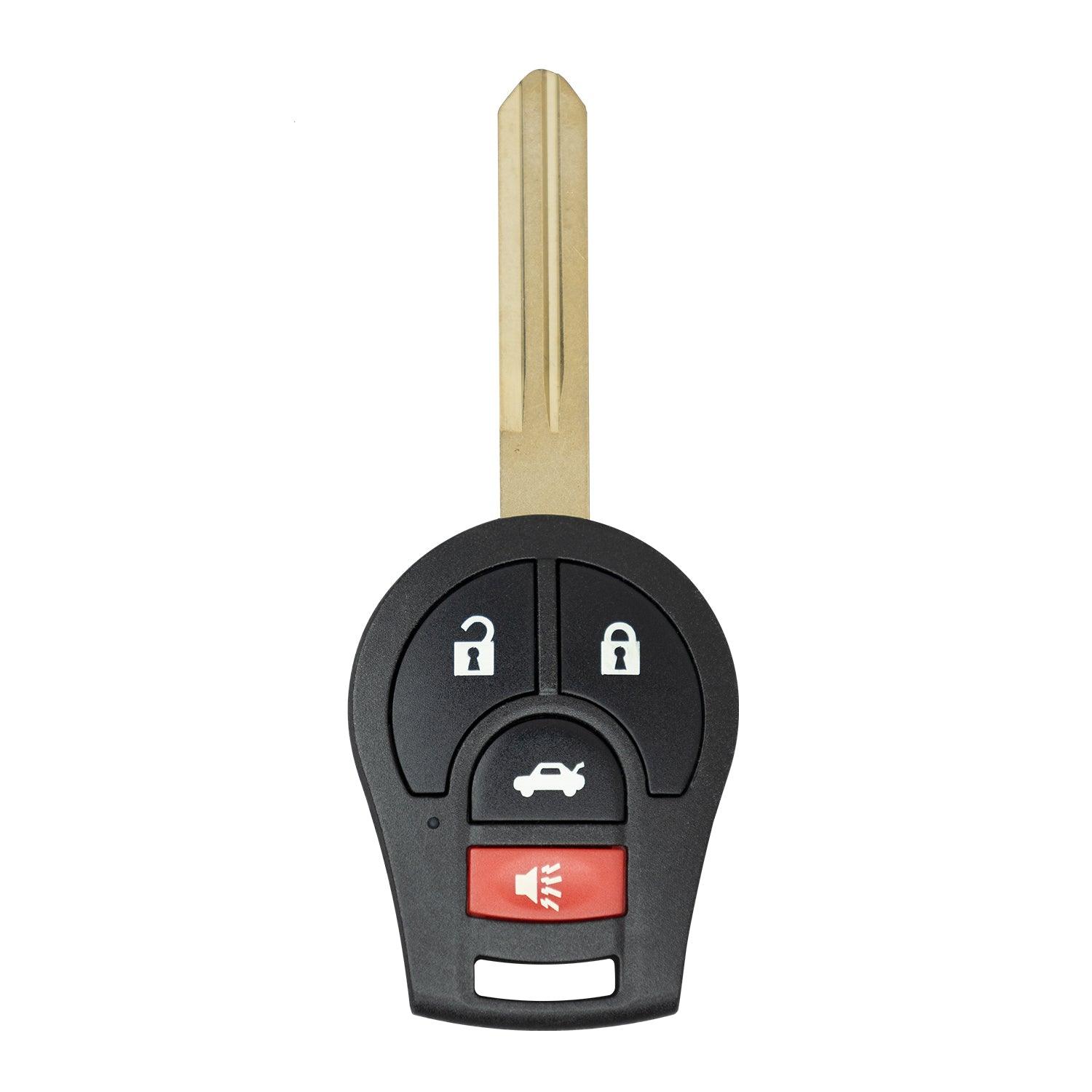 Remote Head Key Fob for Nissan Sentra Versa Note 350Z Altima Maxima FX35 G35 CWTWB1U751 CWTWB1U816 ID 46 (Complete Key)