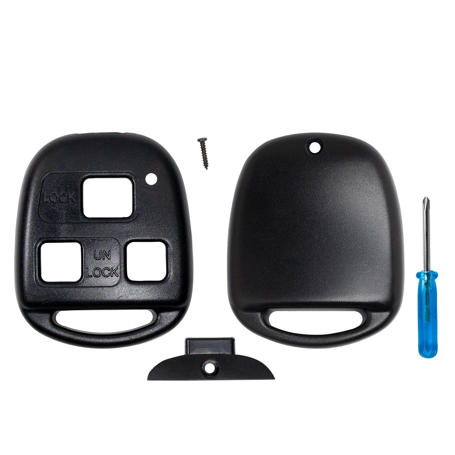 Keyless Entry Remote Control Key Case Cover Shell Repair for Lexus ES GS GX is LS LX RX SC Key Fob Shell Cover HYQ12BBT HYQ1512V (Single)