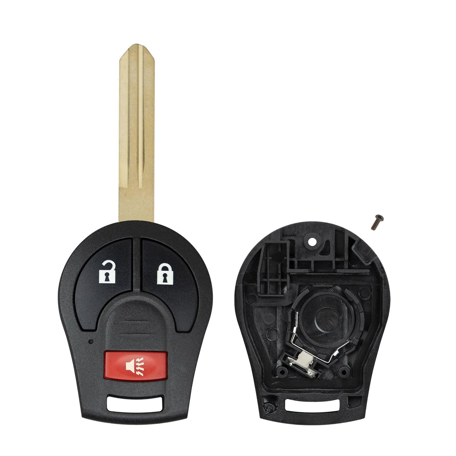 Remote Head Key Fob for Nissan Sentra Cube Rogue Juke Versa NV CWTWB1U751 ID 46 (Shell Case)