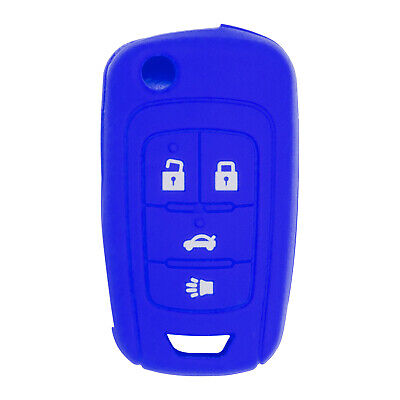 Blue Silicone Case for Flip Key Remote for Cruze Equinox Impala Malibu Sonic