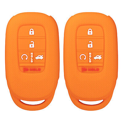 Double Orange Silicone Case for Honda Accord 2022 Proximity Smart Key KR5TP-4