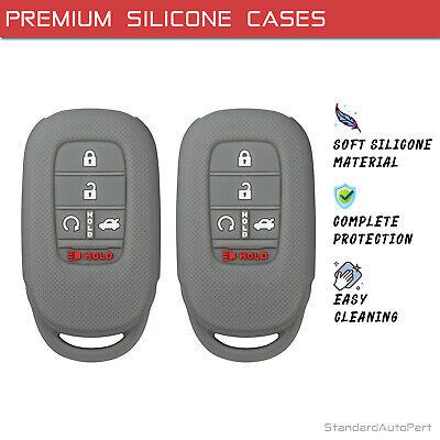 Double Grey Silicone Case for Honda Accord 2022 Proximity Smart Key KR5TP-4