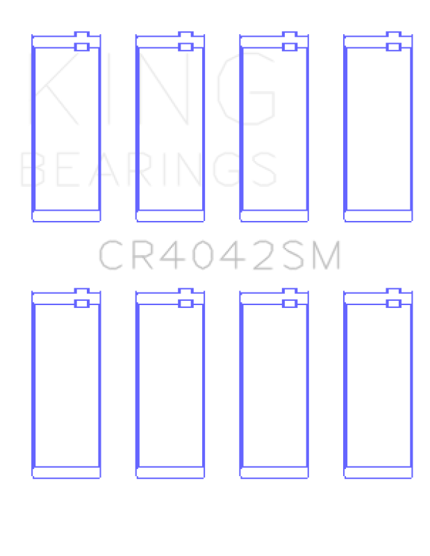 King Engine Bearings BMW M40B16/M40B18/M42B18/M43B16 1.6L 1.8L Performance Rod Bearing Set
