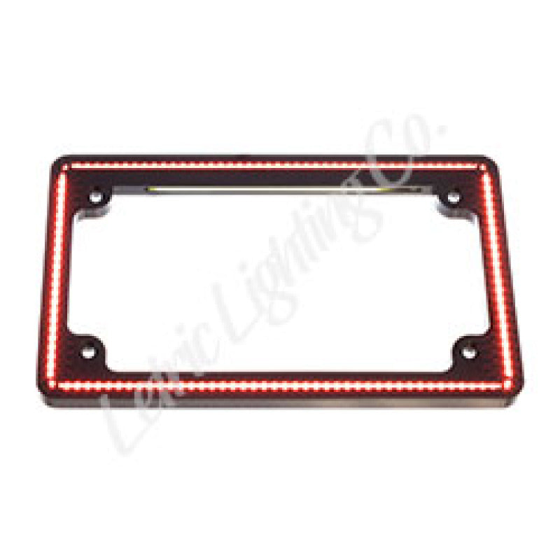 Letric Lighting 96-17 HD Sptstr/Dyna/Stail/RK/EGlide/RGlide/SGlide Perfect Plate LT Lcs Plate Blk