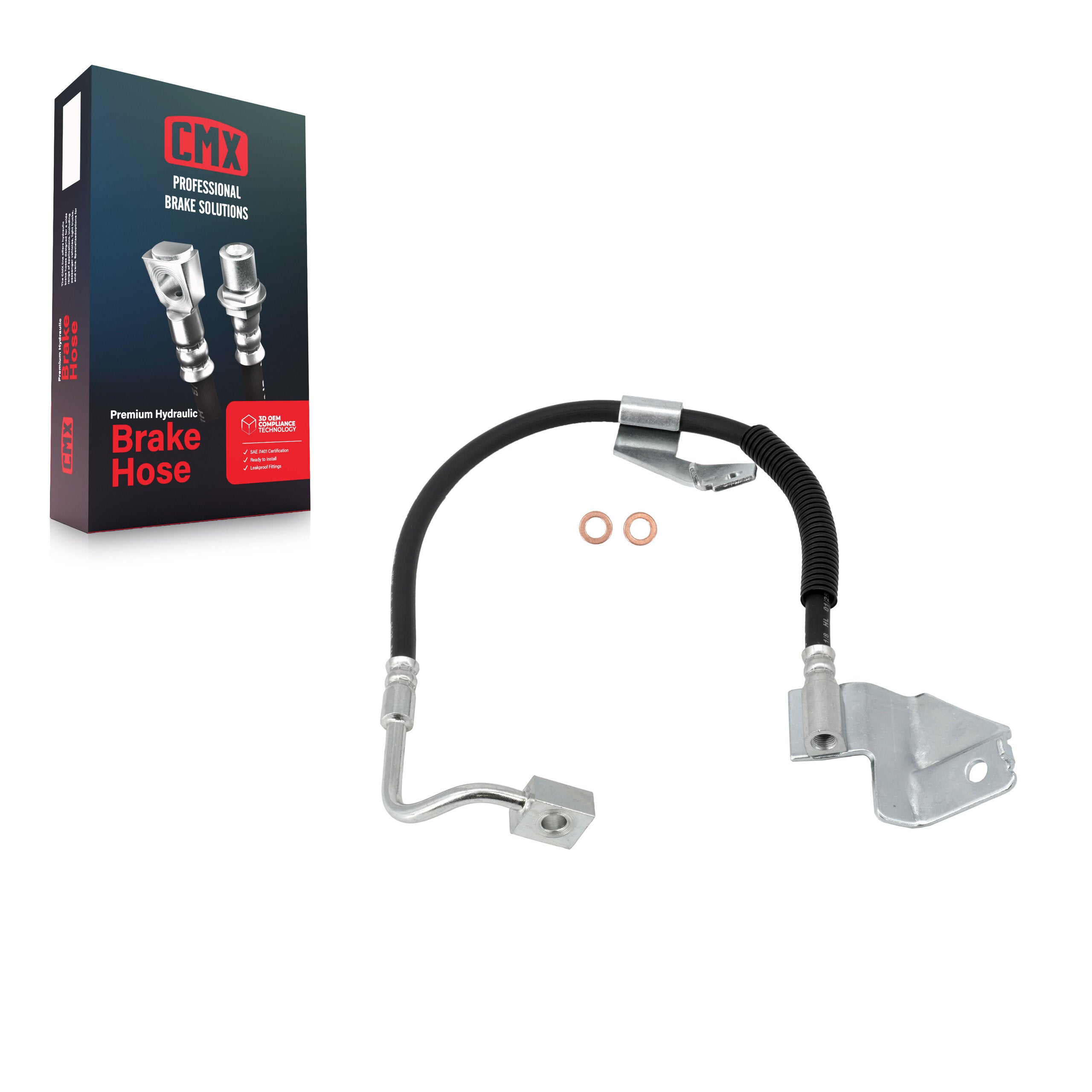 CMX 12-H380554 Front Right Brake Hydraulic Hose for 1997-2004 Ford Expedition, Ford F-150 and Select Vehicles