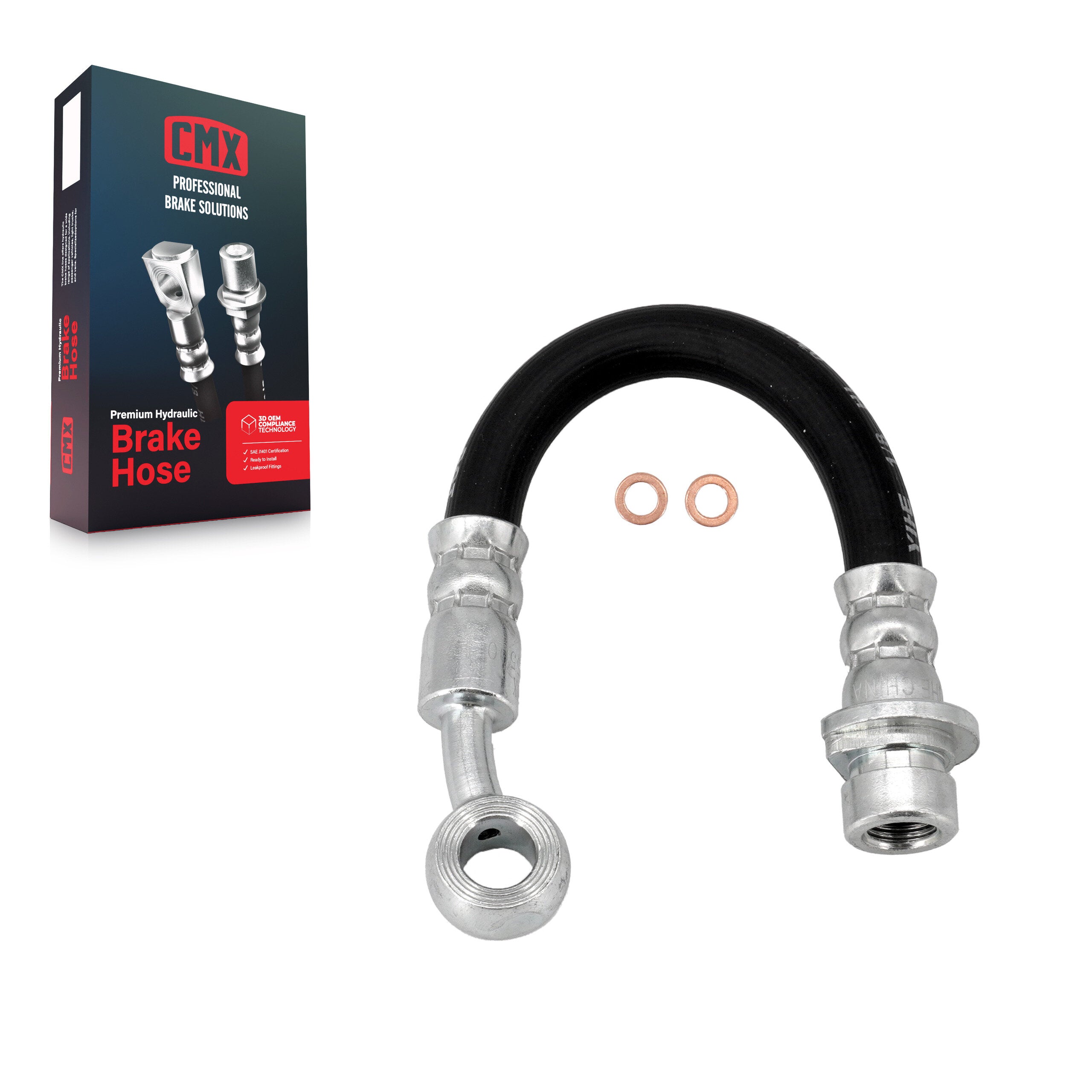 CMX 12-H620327 Rear Outer Brake Hydraulic Hose for 2001-2008 Acura MDX, Honda Pilot