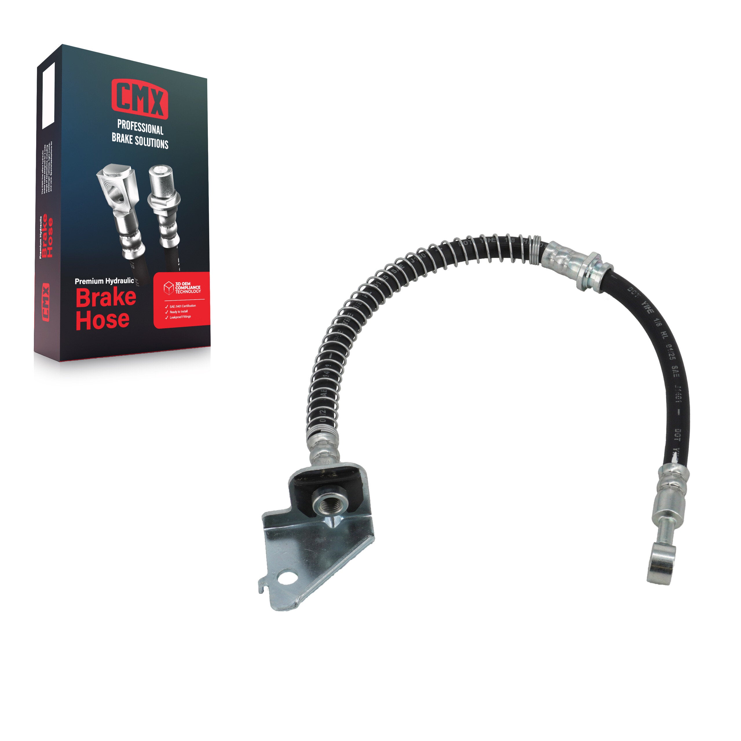 CMX 12-H620599 Front Right Brake Hydraulic Hose for 2005-2010 Hyundai Tucson, Kia Sportage