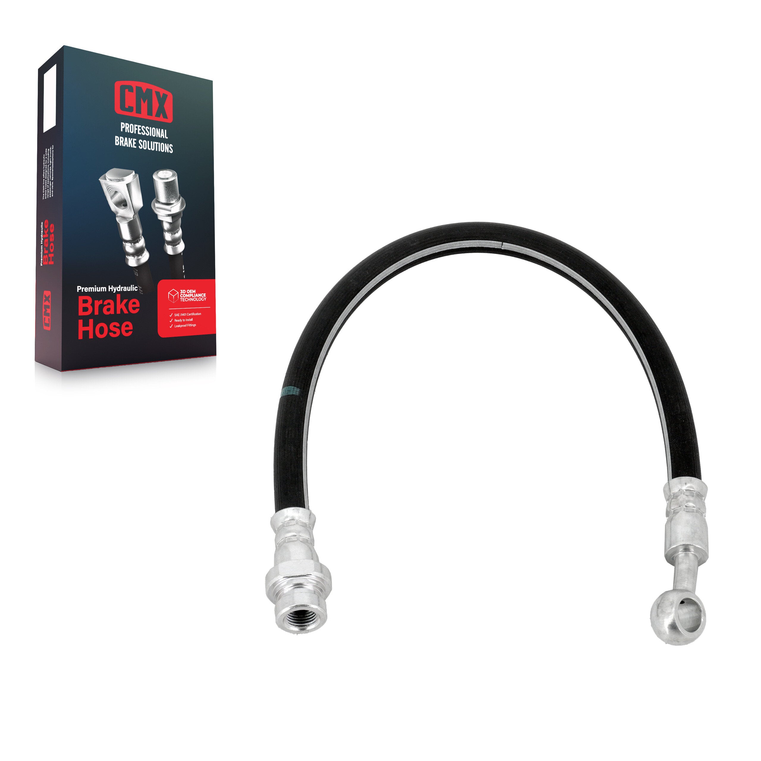 CMX 12-H620604 Rear Right Brake Hydraulic Hose for 2005-2010 Hyundai Tucson, Kia Sportage