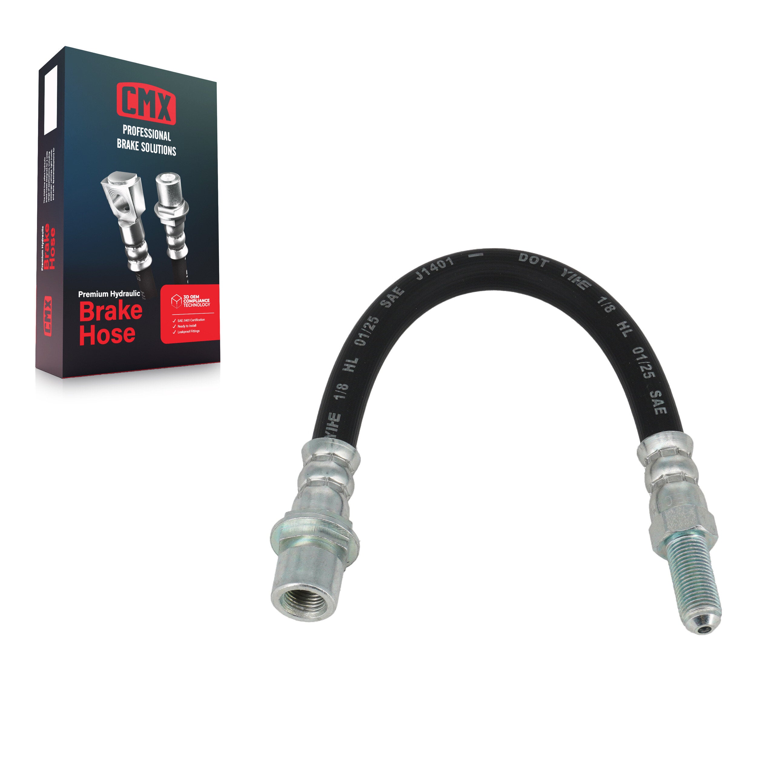 CMX 12-H620620 Rear Brake Hydraulic Hose for 2005-2007 Ford Five Hundred, Ford Freestyle, Mercury Montego