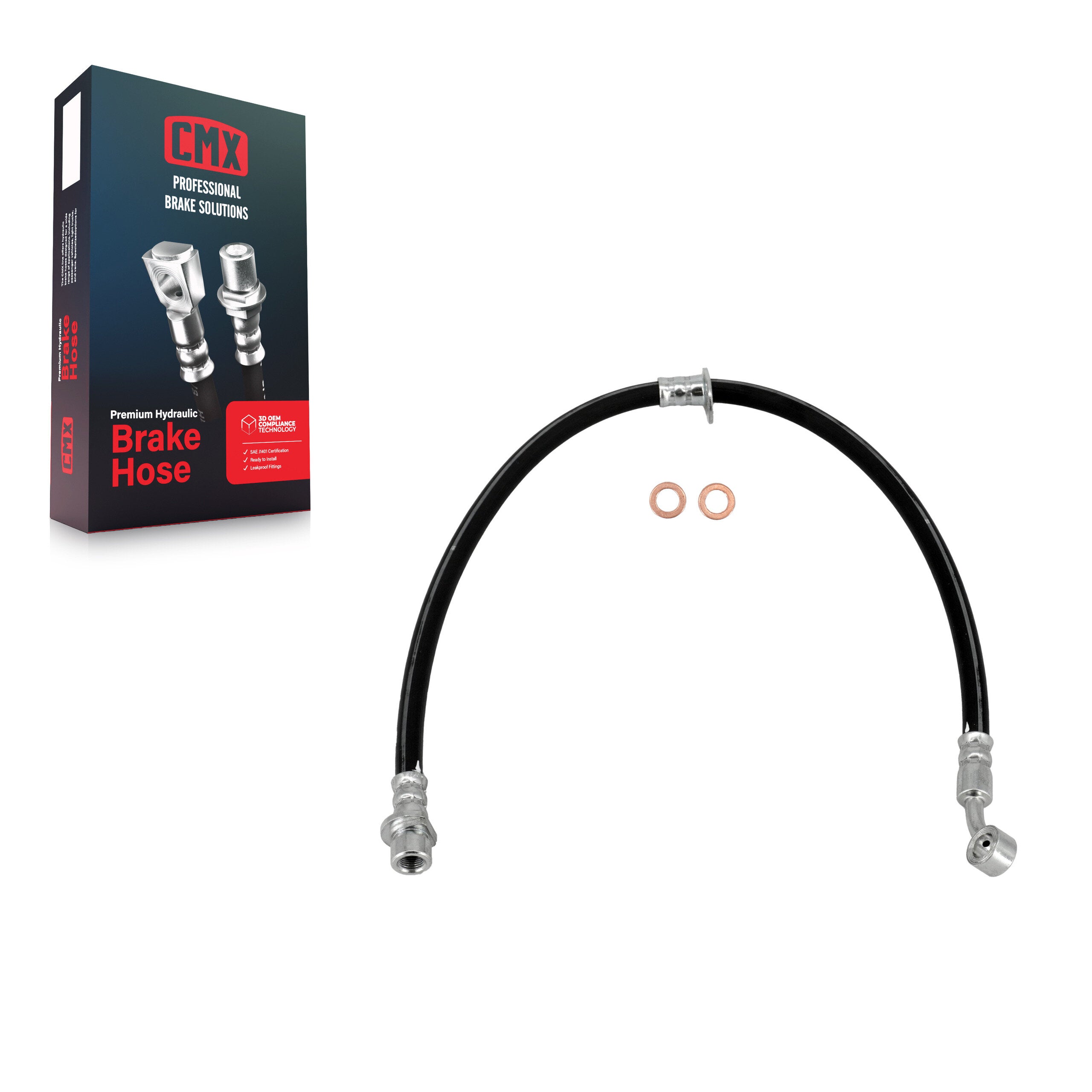 CMX 12-H620739 Front Right Brake Hydraulic Hose for 2006-2011 Honda Civic