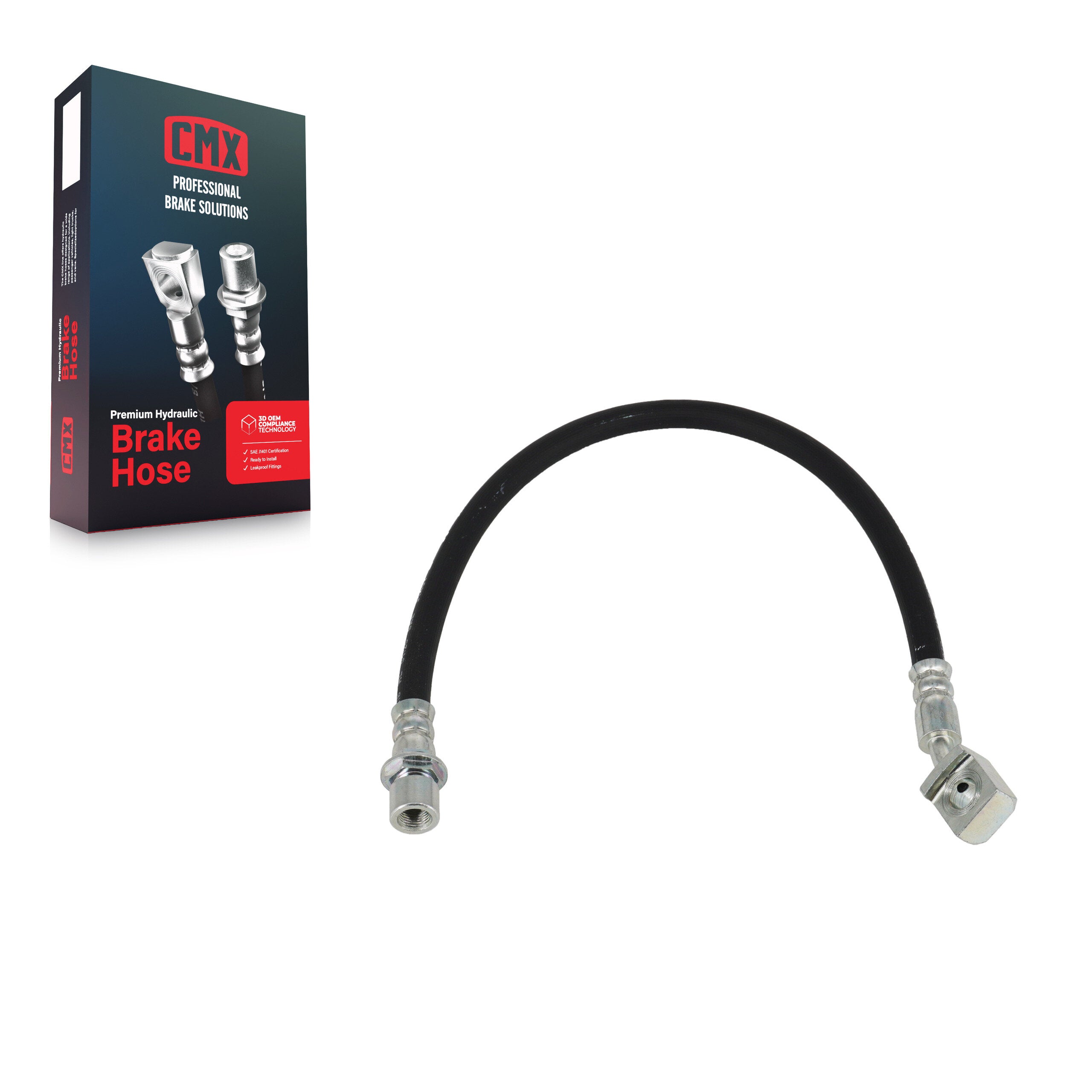CMX 12-H620770 Rear Right Brake Hydraulic Hose for 2007-2019 Chevrolet Silverado 1500, GMC Sierra 1500 and Select Vehicles