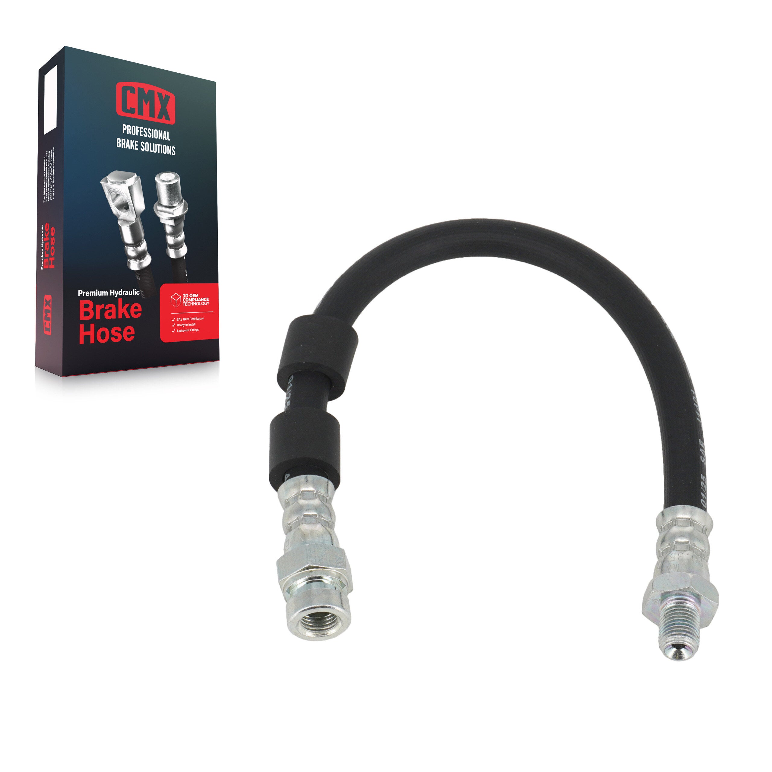 CMX 12-H620902 Rear Outer Brake Hydraulic Hose for 2007-2017 Chrysler Sebring, Dodge Caliber and Select Vehicles