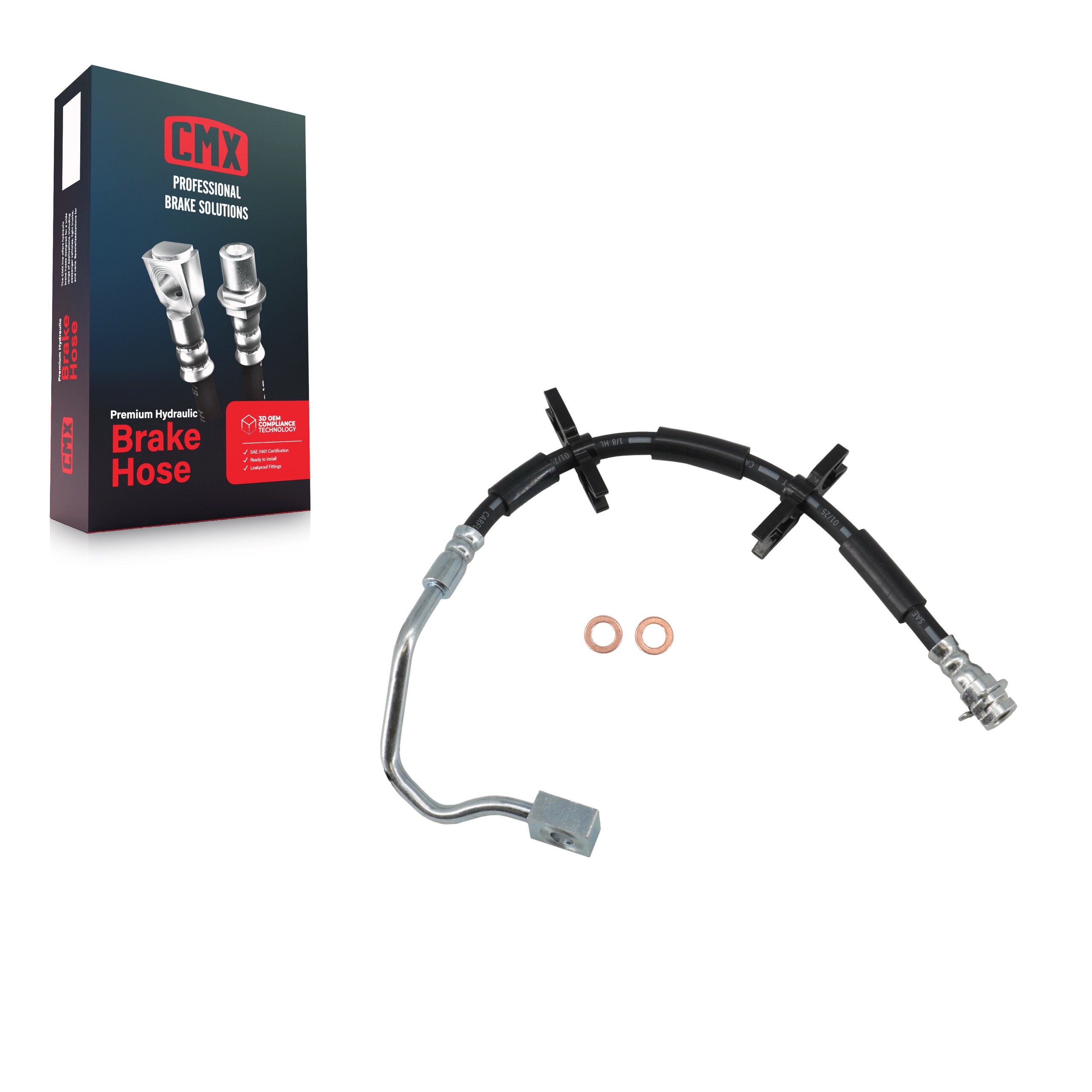 CMX 12-H620975 Front Left Brake Hydraulic Hose for 2004-2005 Ford F-150