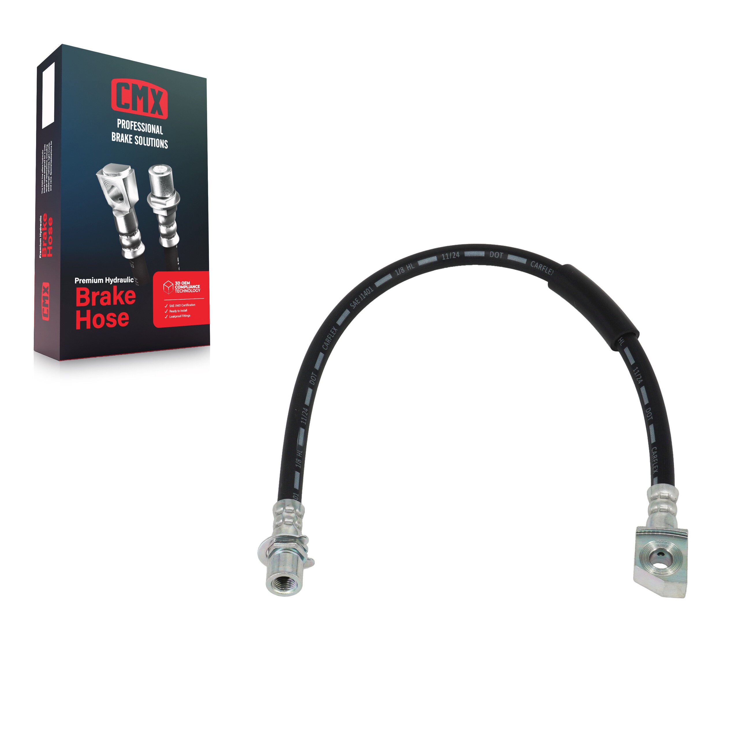 CMX 12-H621011 Rear Left Brake Hydraulic Hose for 2007-2017 Ford Expedition, Lincoln Navigator