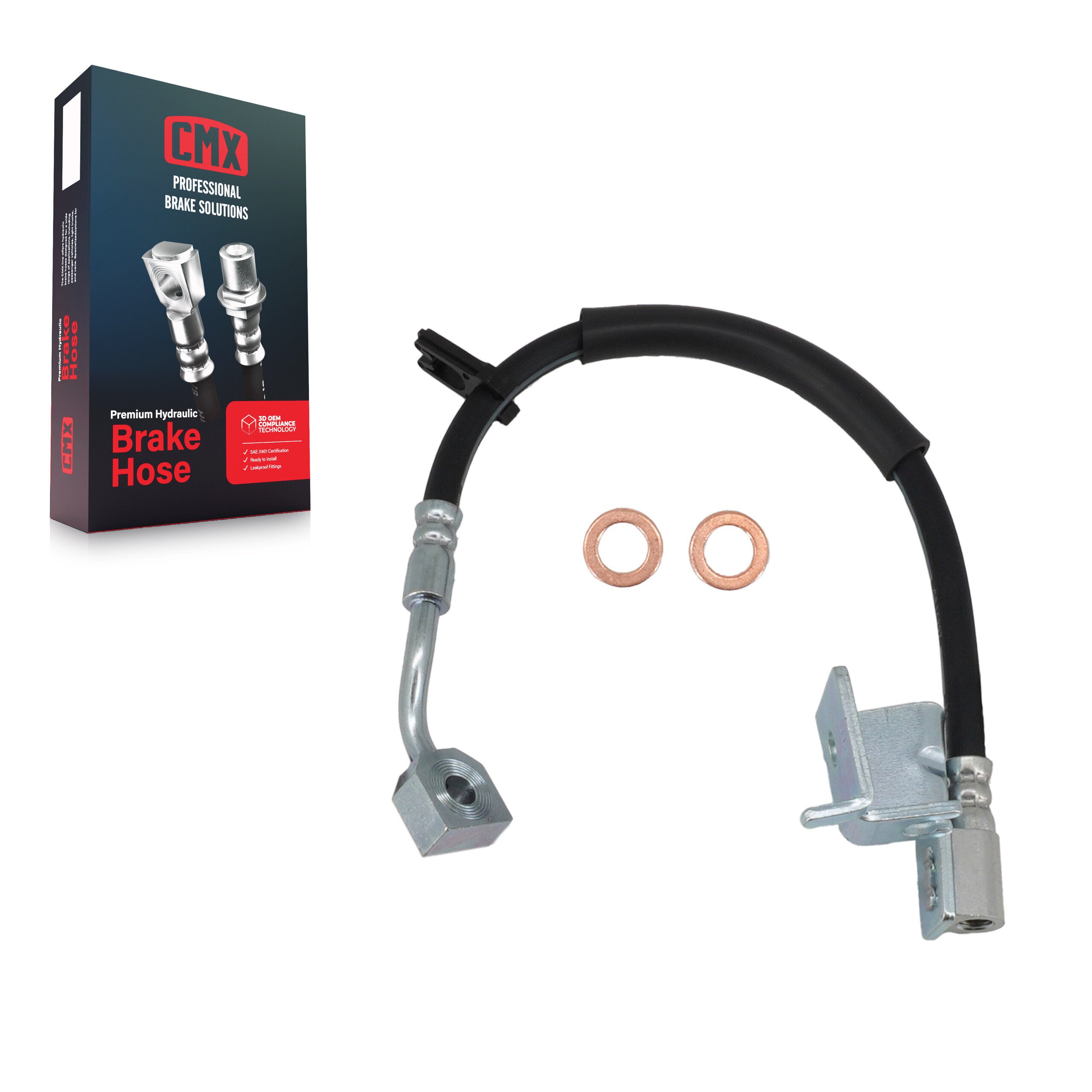 CMX 12-H621015 Rear Right Brake Hydraulic Hose for 2006-2010 Ford Explorer, Mercury Mountaineer, Ford Explorer Sport Trac