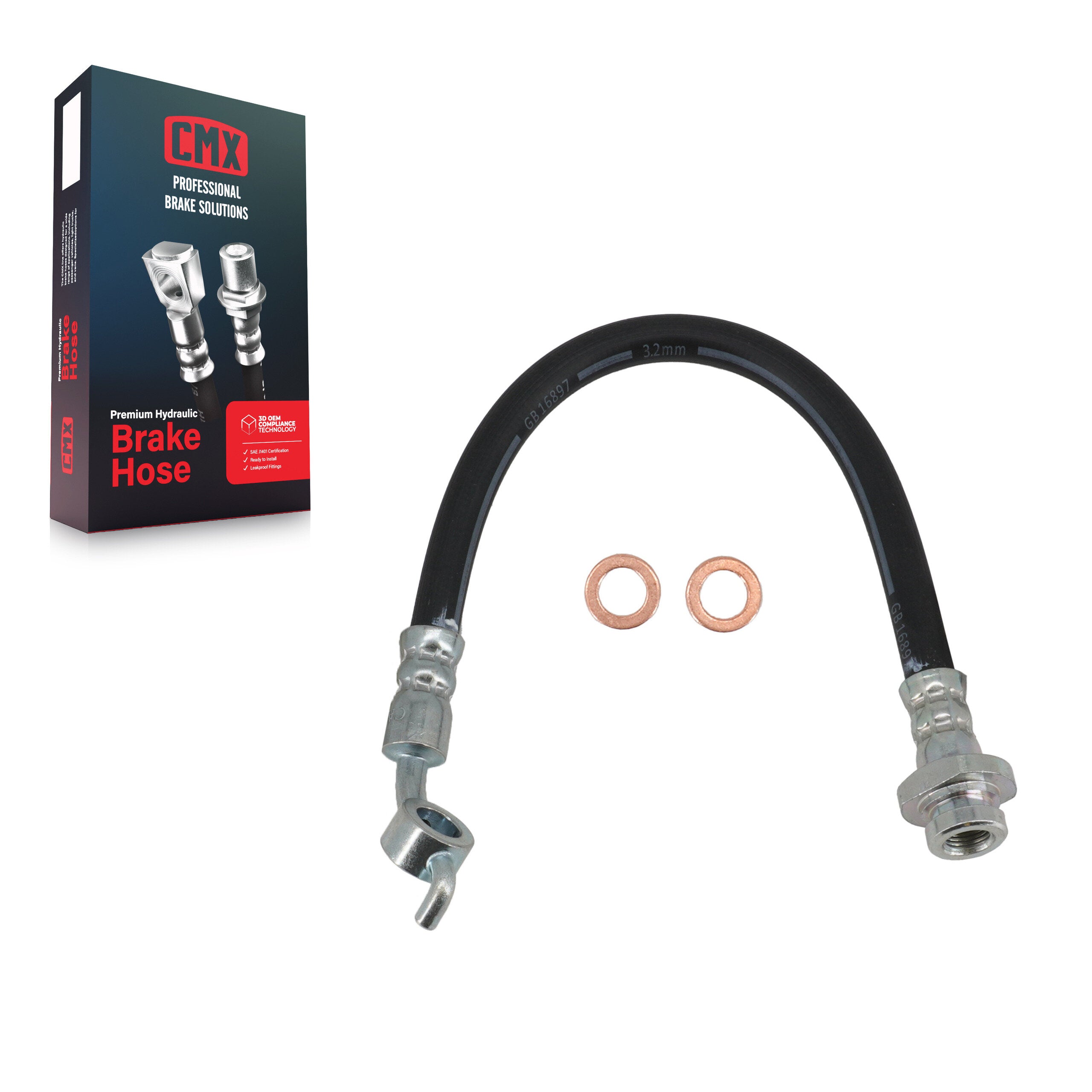 CMX 12-H621118 Rear Brake Hydraulic Hose for 2007-2013 Nissan Altima