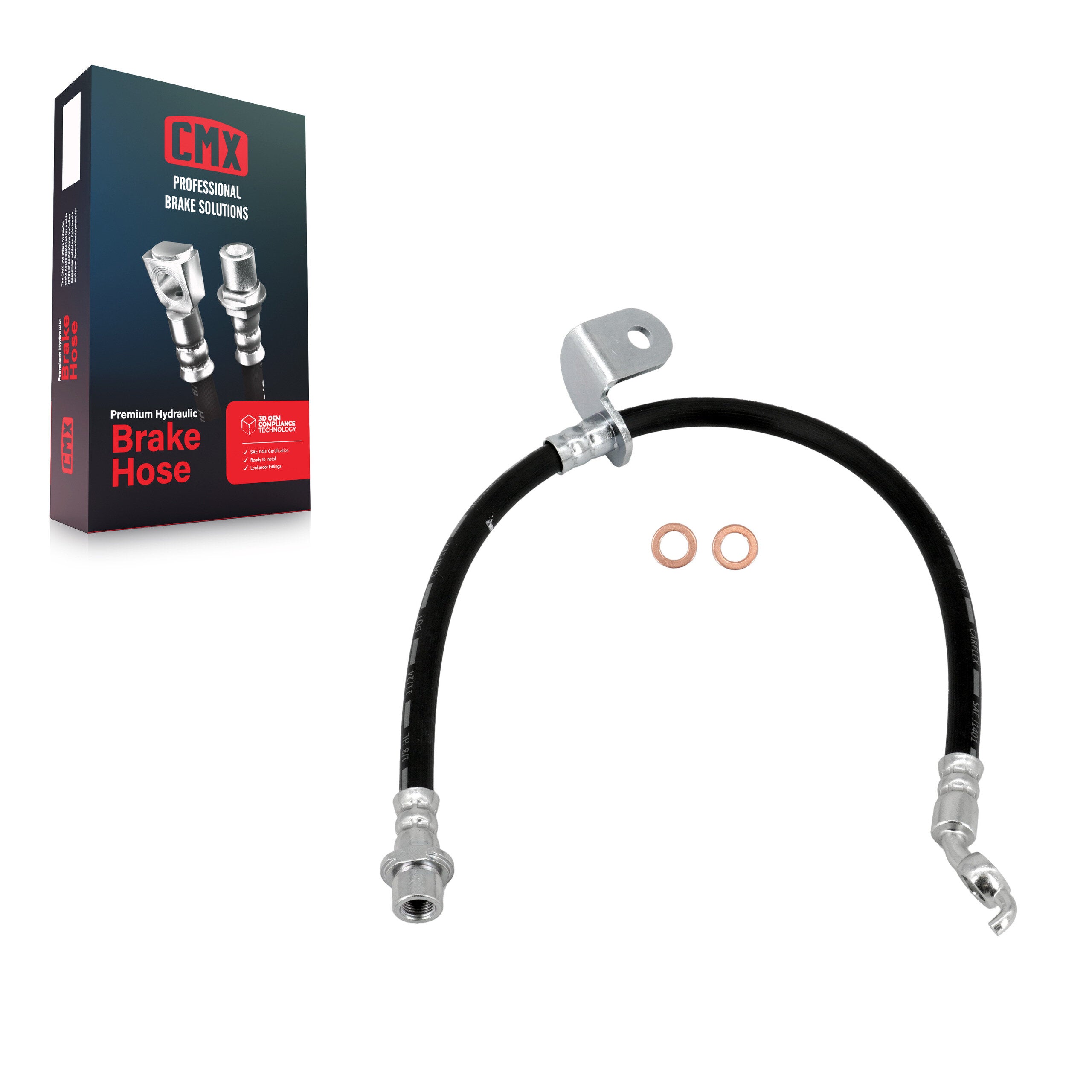 CMX 12-H621133 Brake Hydraulic Hose for 2008-2018 Toyota Corolla product image