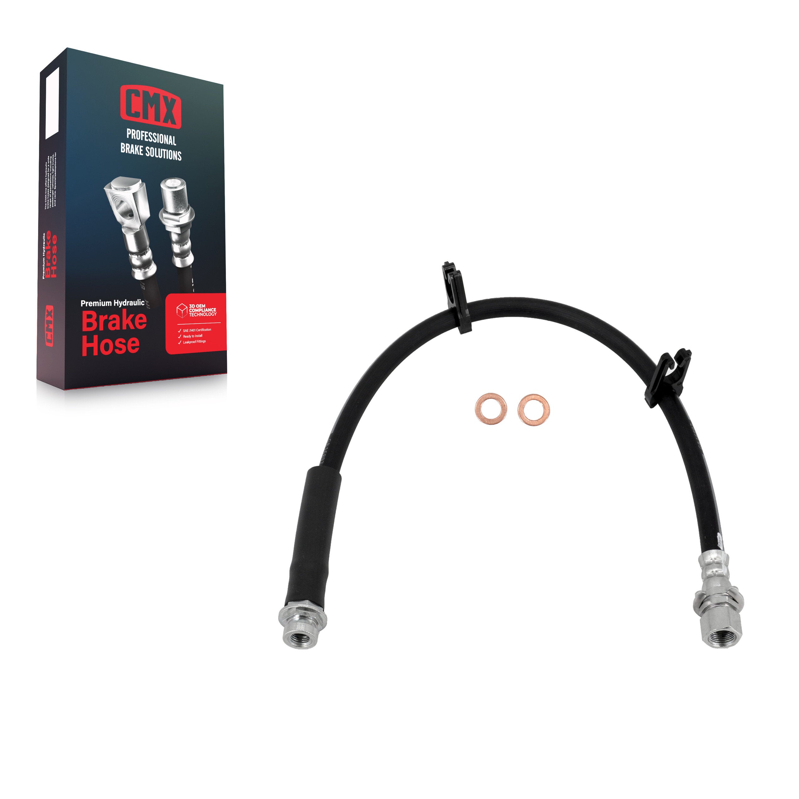 CMX 12-H621473 Rear Left Inner Brake Hydraulic Hose for 2010-2011 Ford Ranger