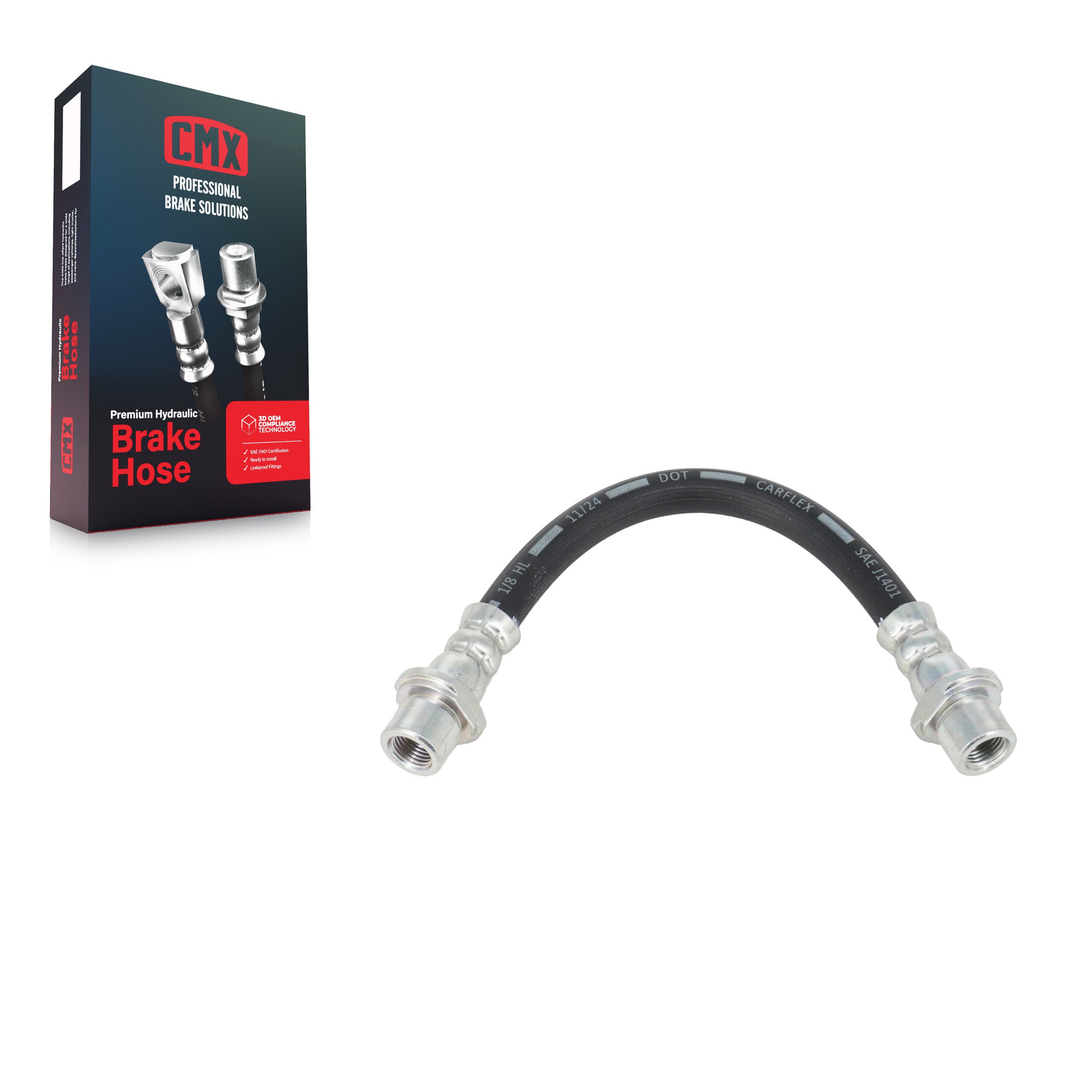 CMX 12-H621598 Rear Inner, Rear Left Brake Hydraulic Hose for 2011-2015 Toyota Sienna, Scion iQ