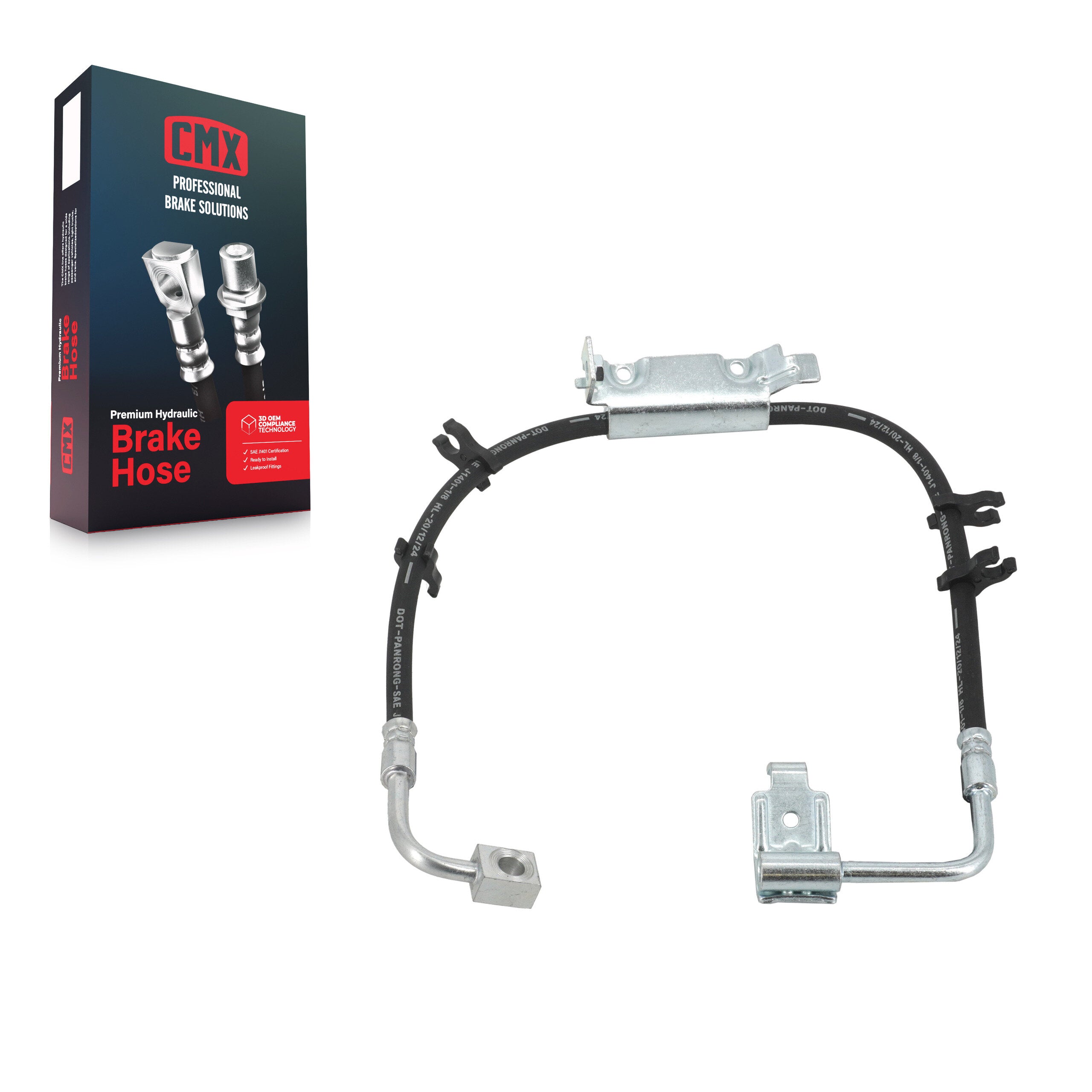 CMX 12-H621749 Front Right Brake Hydraulic Hose for 2011-2018 Jeep Wrangler, Wrangler JK