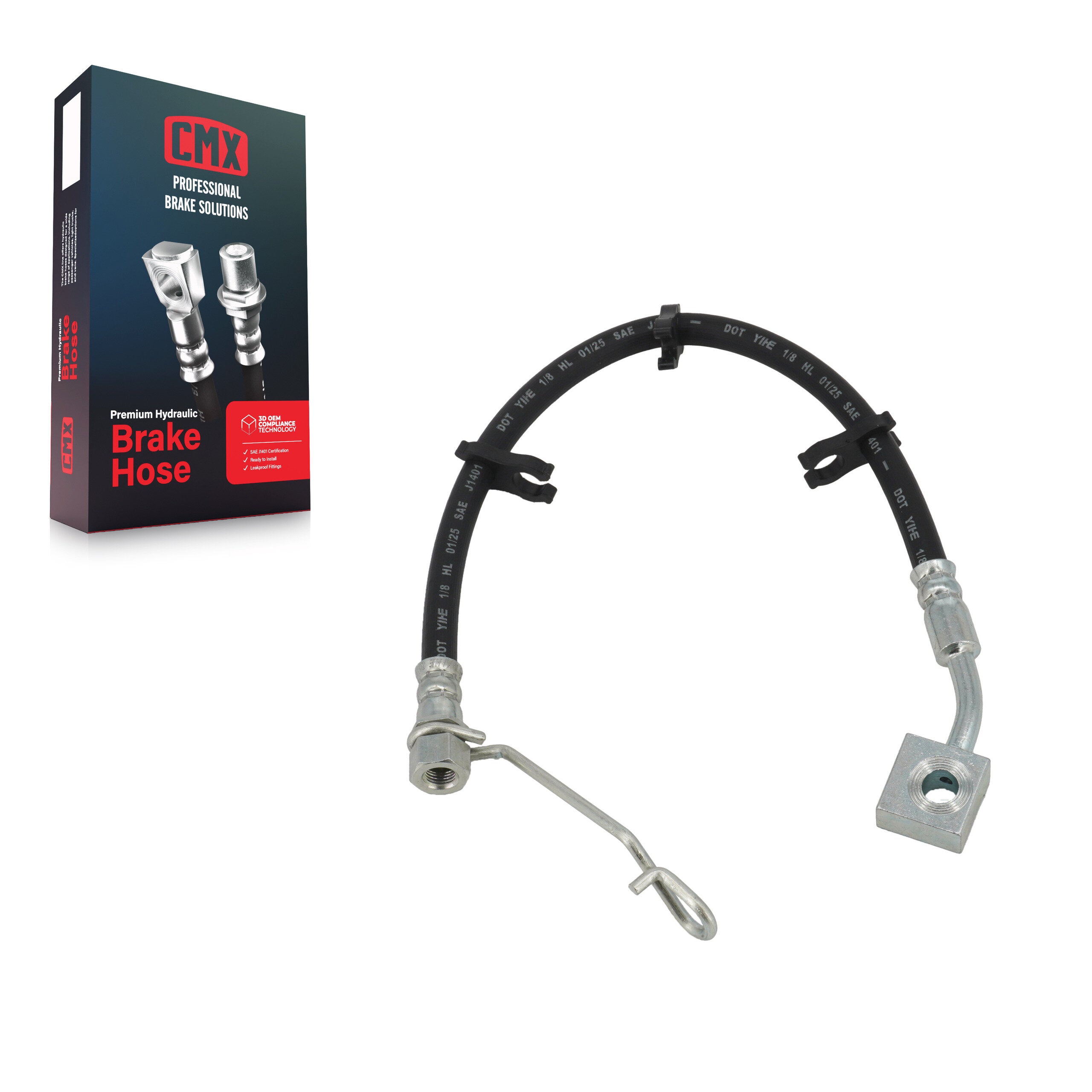 CMX 12-H621752 Rear Left Brake Hydraulic Hose for 2011-2023 Ram 1500, 1500 Classic