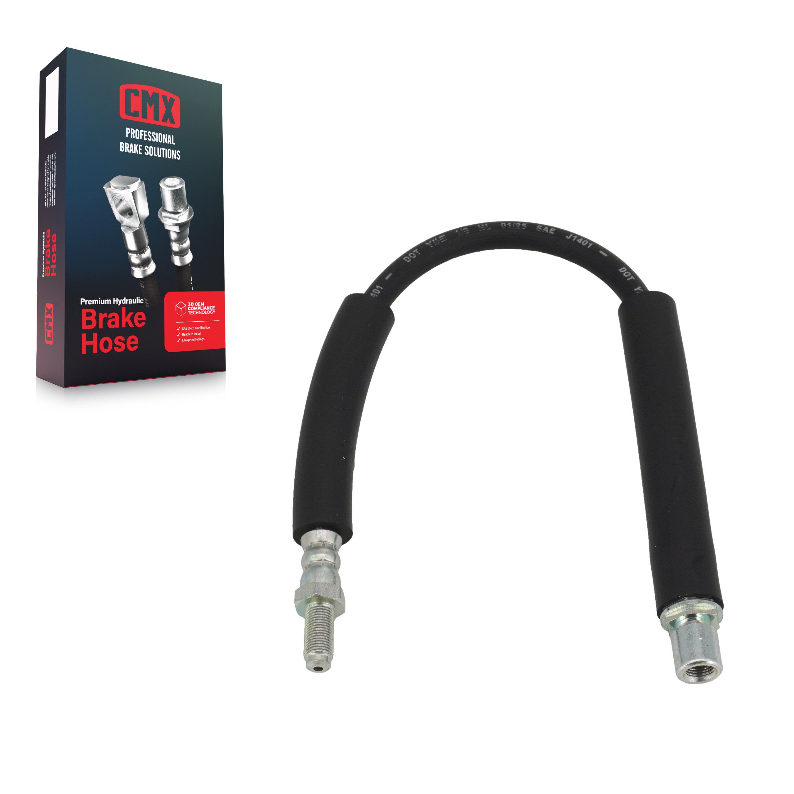 CMX 12-H621820 Rear Brake Hydraulic Hose for 2011-2019 Ford Explorer, Police Interceptor Utility