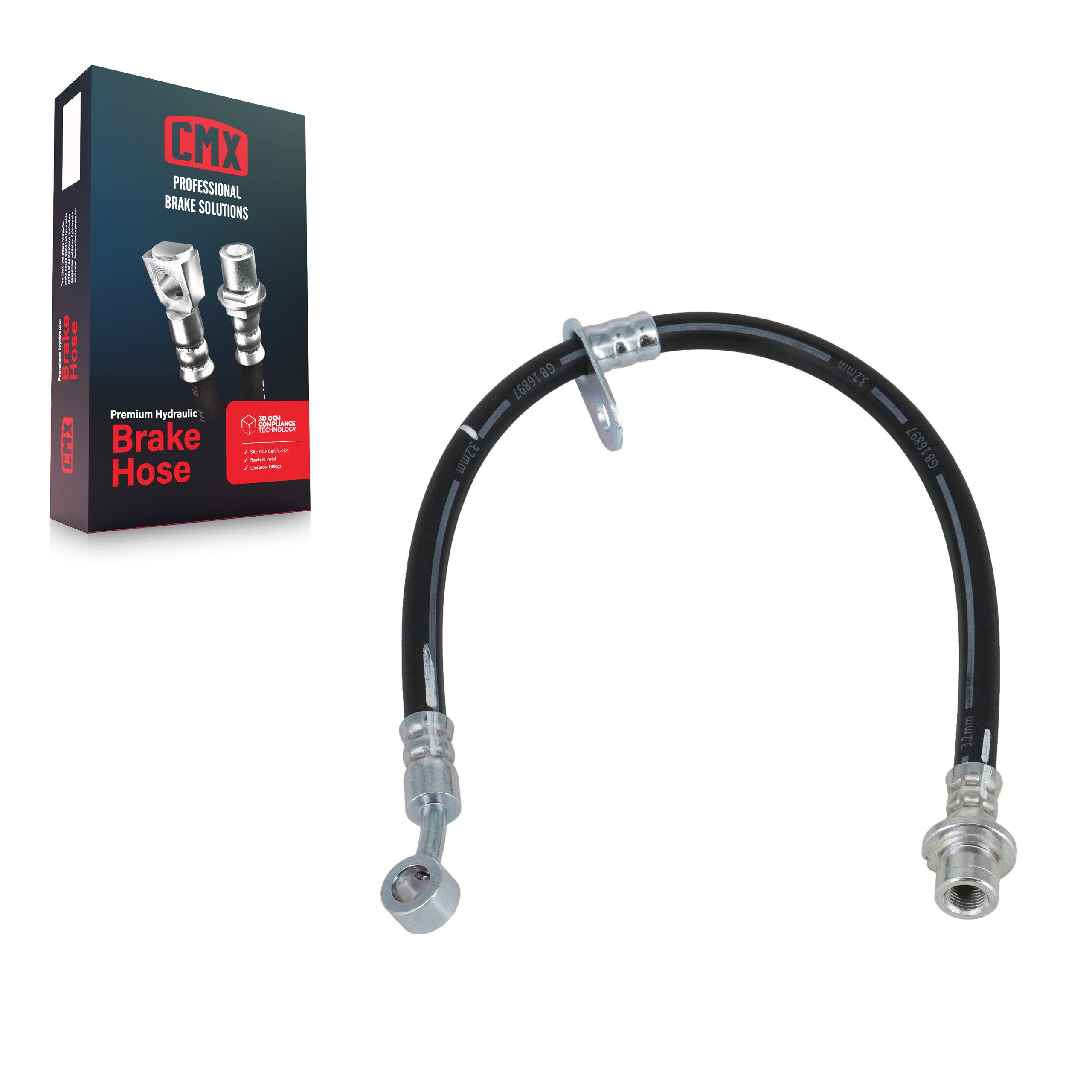CMX 12-H621918 Front Left Brake Hydraulic Hose for 2013-2018 Honda Accord