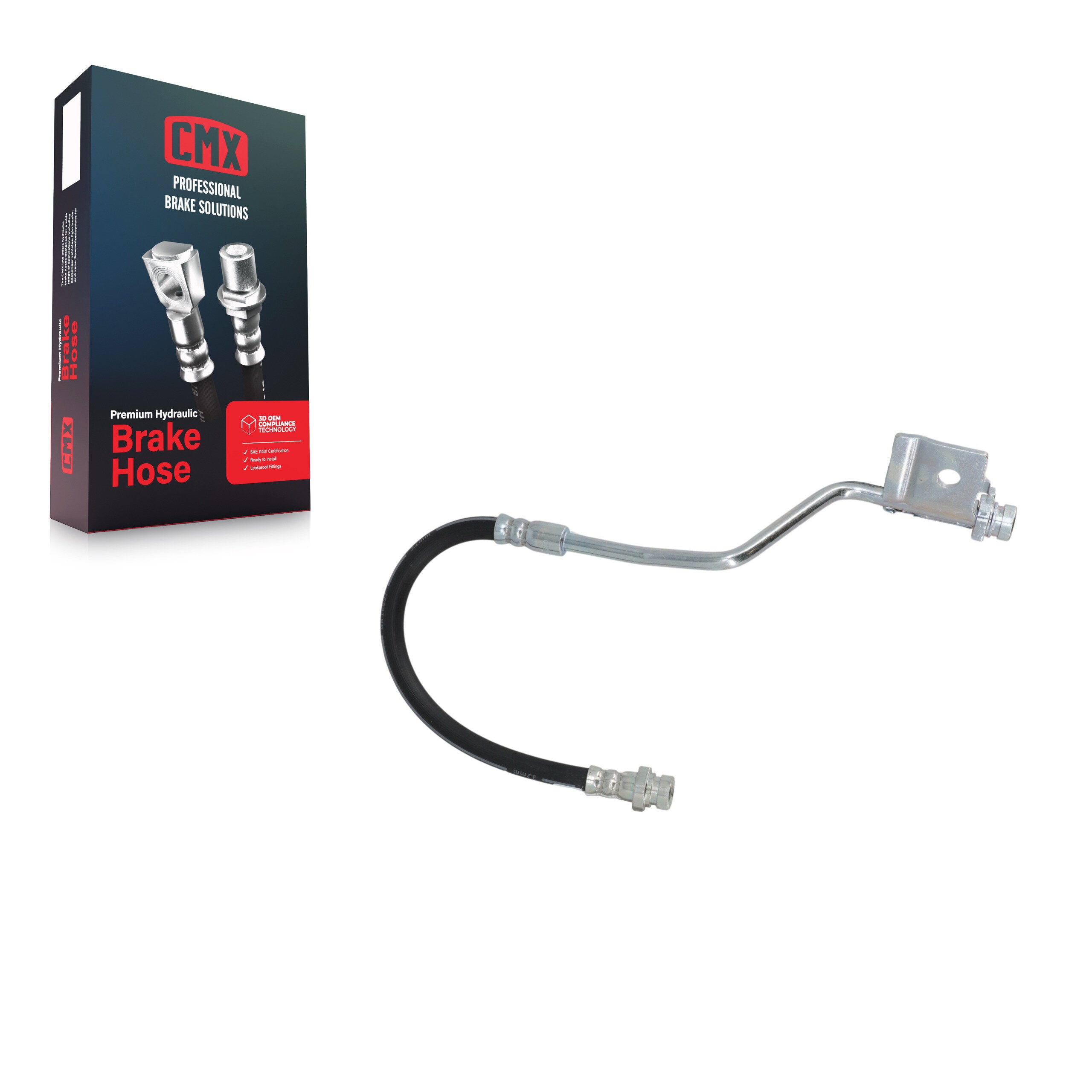 CMX 12-H622006 Rear Left, Rear Left Inner Brake Hydraulic Hose for 2012-2017 Hyundai Accent