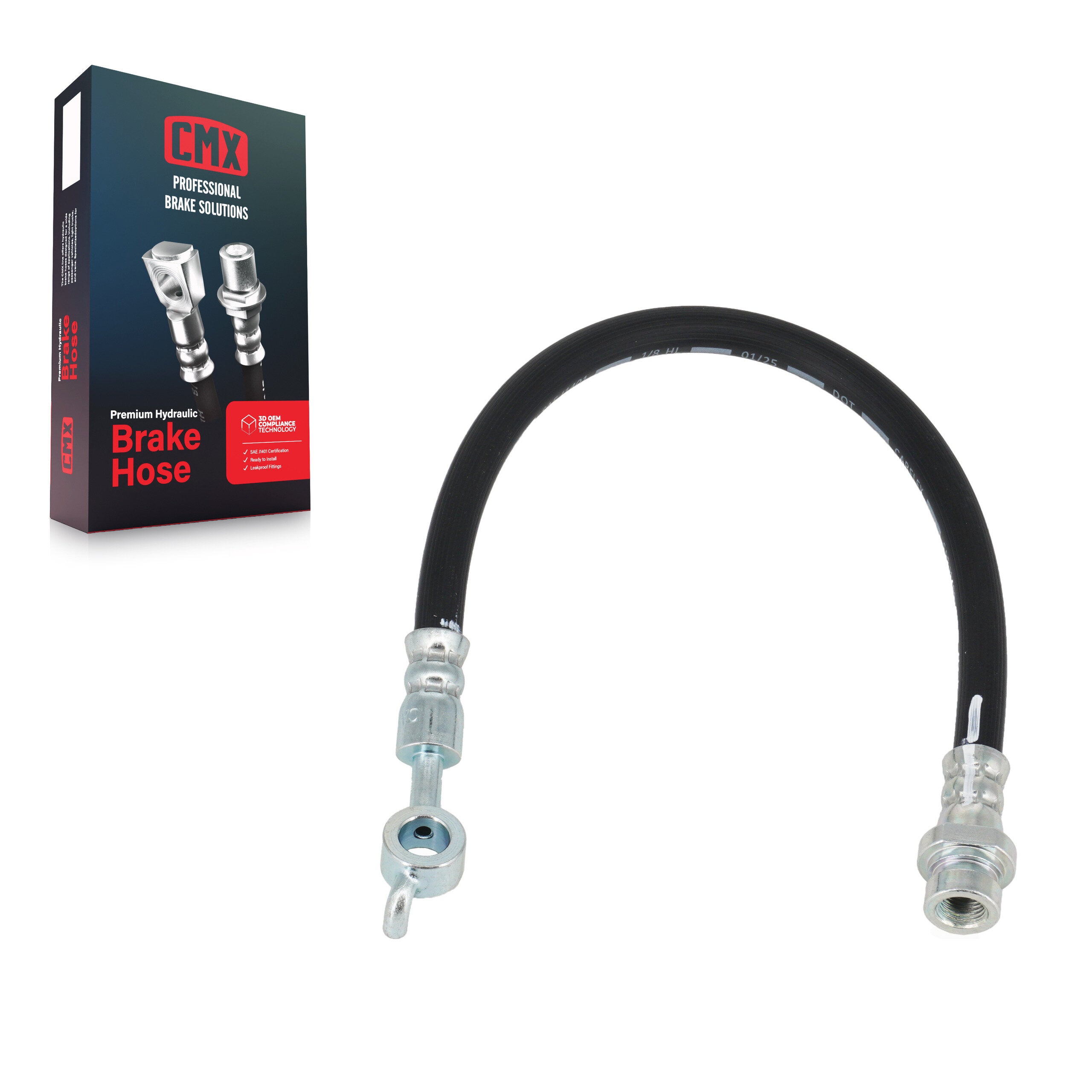 CMX 12-H622382 Rear Right Brake Hydraulic Hose for 2013-2019 Hyundai Santa Fe Sport, Hyundai Santa Fe XL and Select Vehicles