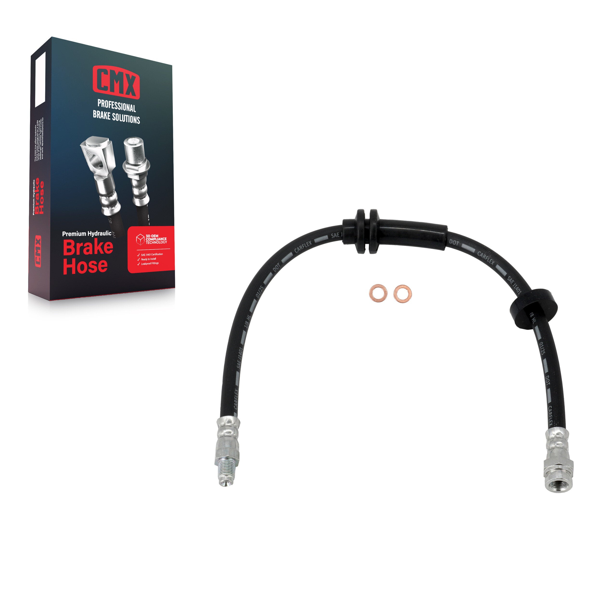 CMX 12-H622391 Front Brake Hydraulic Hose for 2014-2023 Ram ProMaster 1500, ProMaster 2500, ProMaster 3500