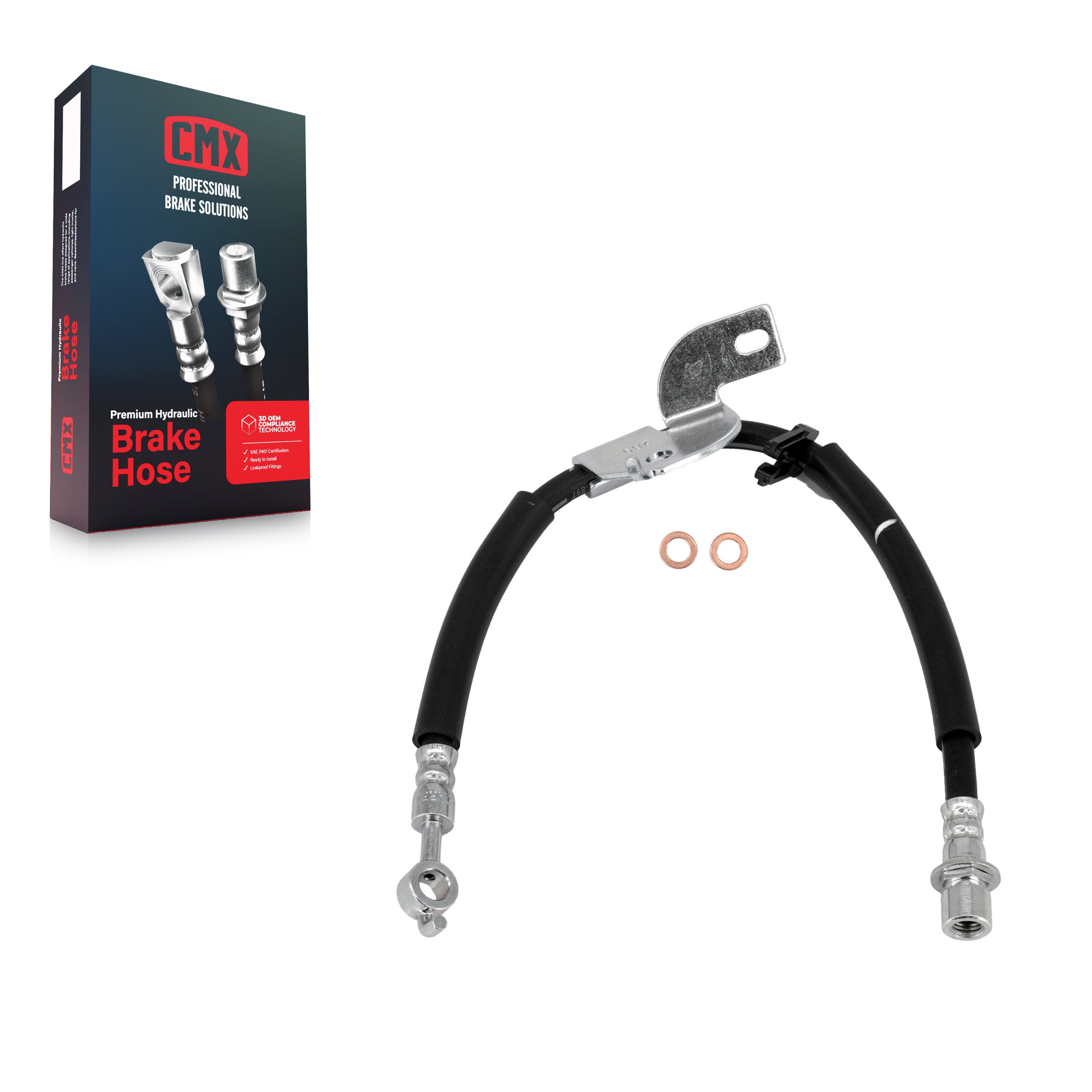 CMX 12-H622471 Front Left Brake Hydraulic Hose for 2015-2020 Ford F-150