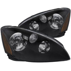 Anzo 121109 USA Crystal Headlight Set Clear Lens Black Housing for