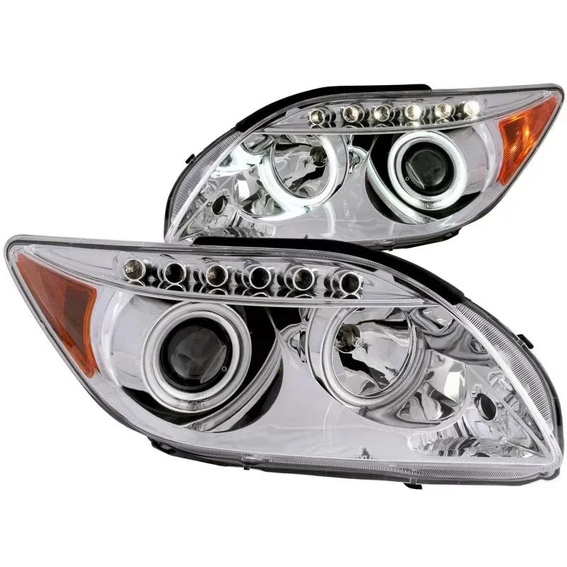 Anzo 121120 USA Projector Headlight Set with Halo for Scion tC -, Clear Lens, Chrome Housing