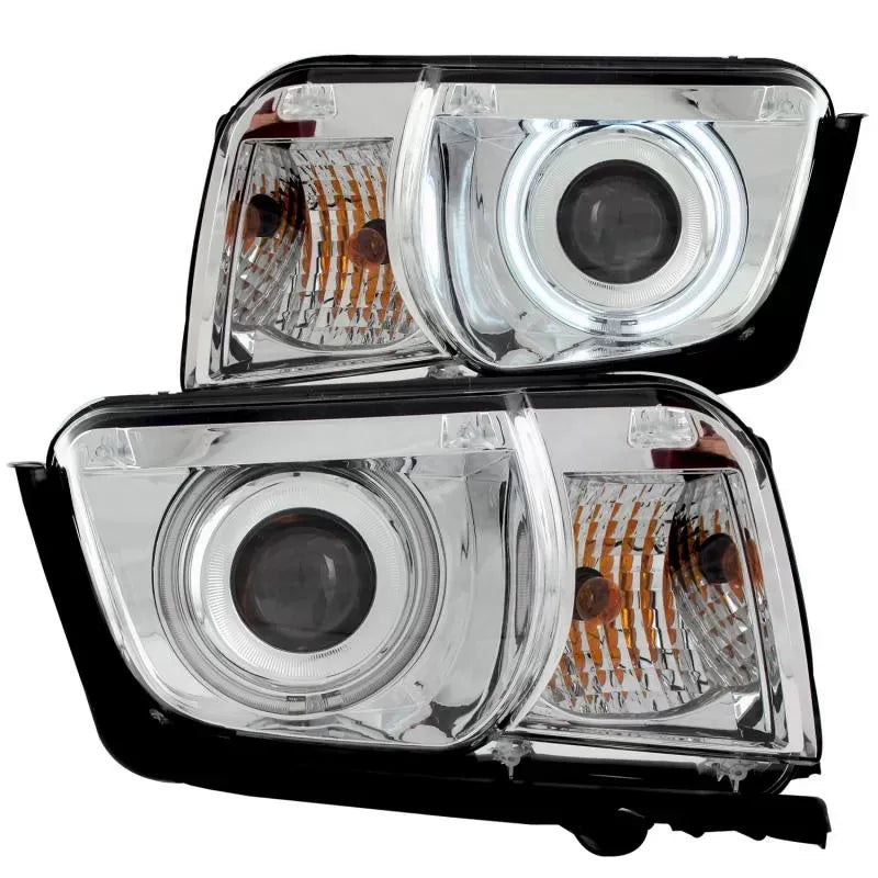 Anzo 121311 USA Projector Headlight Set with Halo, Clear Lens, Chrome Housing,