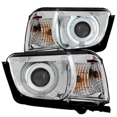 Anzo 121311 USA Projector Headlight Set with Halo, Clear Lens, Chrome Housing,