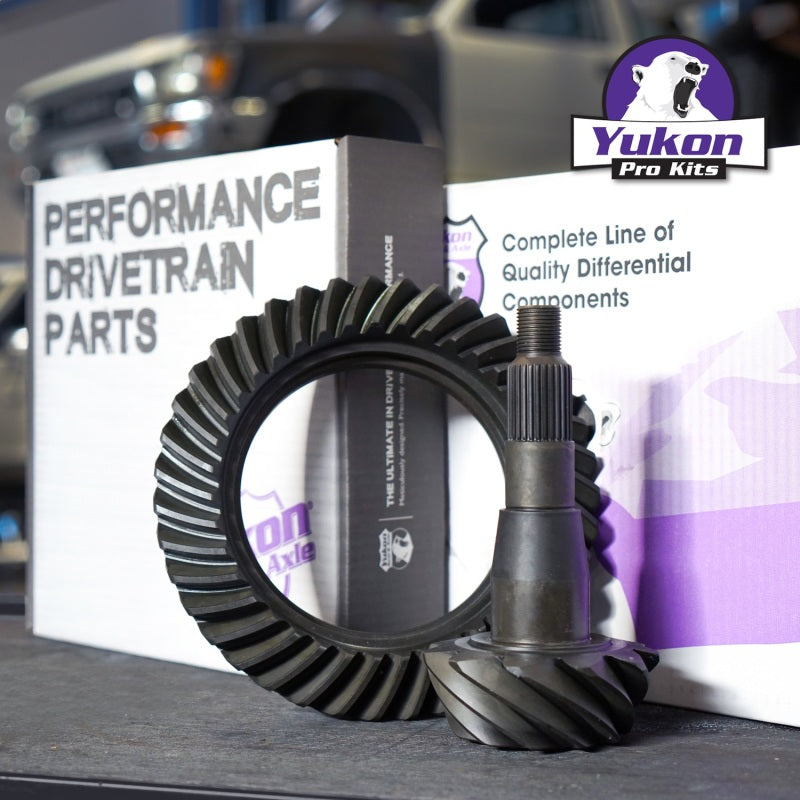 Yukon Gear 11.5in AAM 4.56 Rear Ring & Pinion Install Kit Positraction 4.375in OD Pinion Bearing