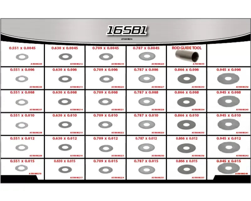 AFCO 16SB1 Rebuild Kit Main Shim Box 16 Ser