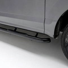 ARIES 204054 3" Round Black Steel Side Bars for 2019–2026 Chevrolet Silverado 1500