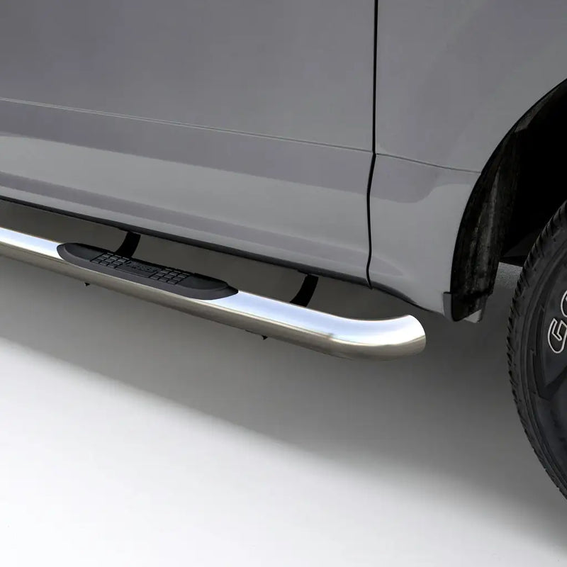 ARIES 204075-2 3" Round Polished Stainless Side Bars for 2003–2009 Hummer H2