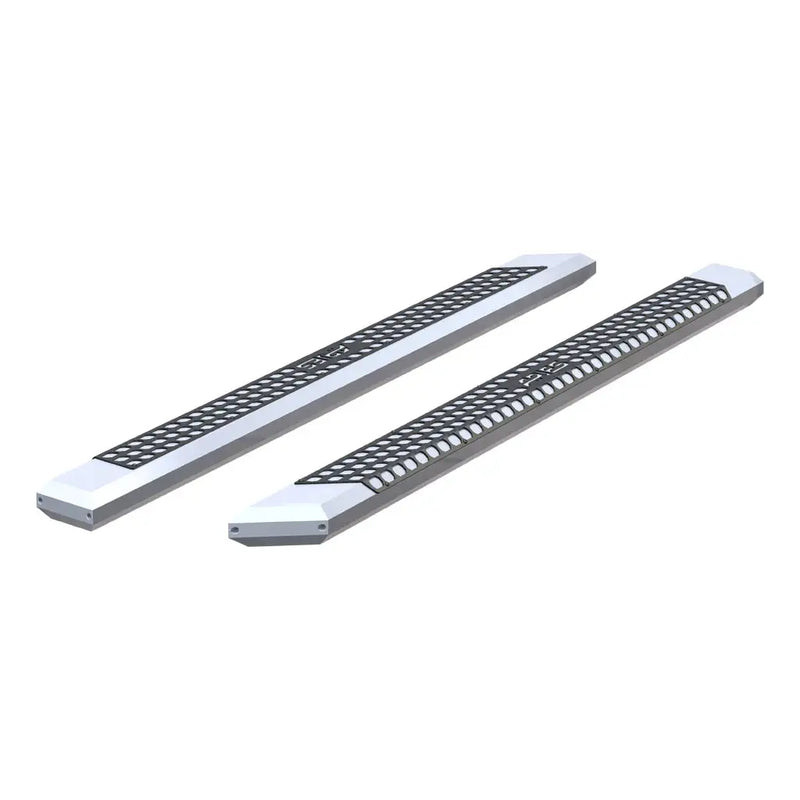 ARIES 2055891 AdvantEDGE 5-1/2" x 91" Chrome Aluminum Side Bars (No Brackets) for 1999–2027 Ford F-250 Super Duty