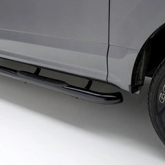ARIES 213045 3" Round Black Stainless Side Bars for 2017–2027 Ford F-250 Super Duty