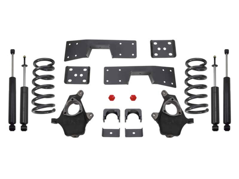 MaxTrac 99-06 GM C1500 2WD V6 3in/5in Lowering Spindle Kit