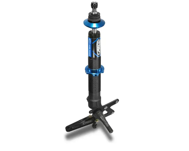 AFCO 30740AC 4" Stroke Caster Camber Mount 13.77" Comp 18.30" Ext Terminator Spindle Mount Adjustable Struts SS Aluminum Steering Arm