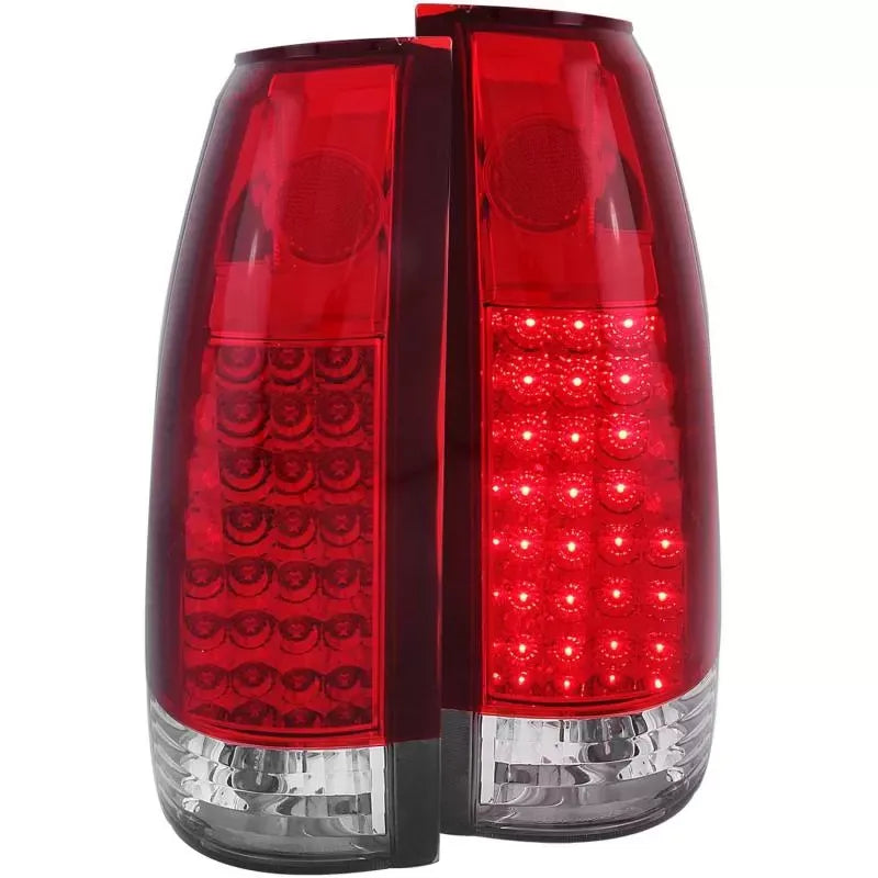 Anzo 311004 USA LED Tail Light Assembly G2 Red/Clear Lens Pair for Chevrolet/GMC Trucks