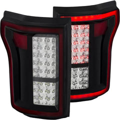 Anzo 311262 USA Tail Light Assembly LED Red/Clear Lens Pair for