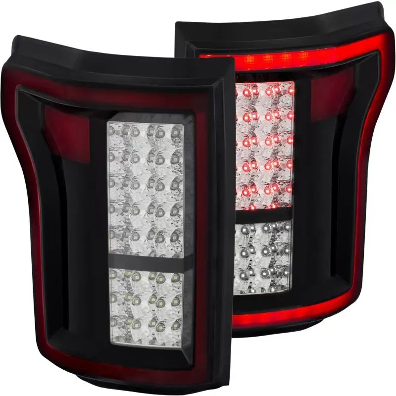 Anzo 311262 USA Tail Light Assembly LED Red/Clear Lens Pair for