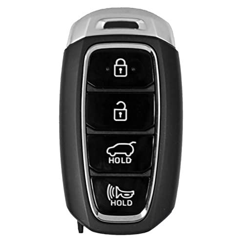 4 Button Proximity Smart Key Fob Shell Case for Hyundai Santa Fe Kona Elantra Accent Veloster Venue Palisade (Shell Case)