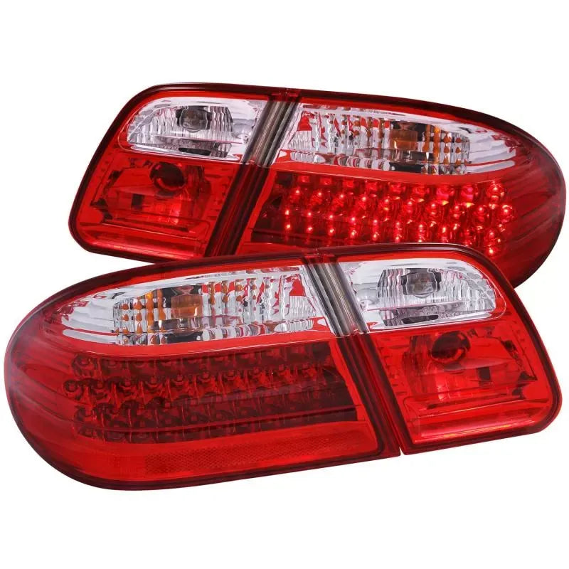 Anzo 321114 USA Tail Light Assembly LED Red/Clear Lens Pair for Mercedes-Benz E-Class