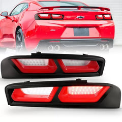 Anzo 321349 USA Tail Light Assembly LED Red/Clear Lens Pair for