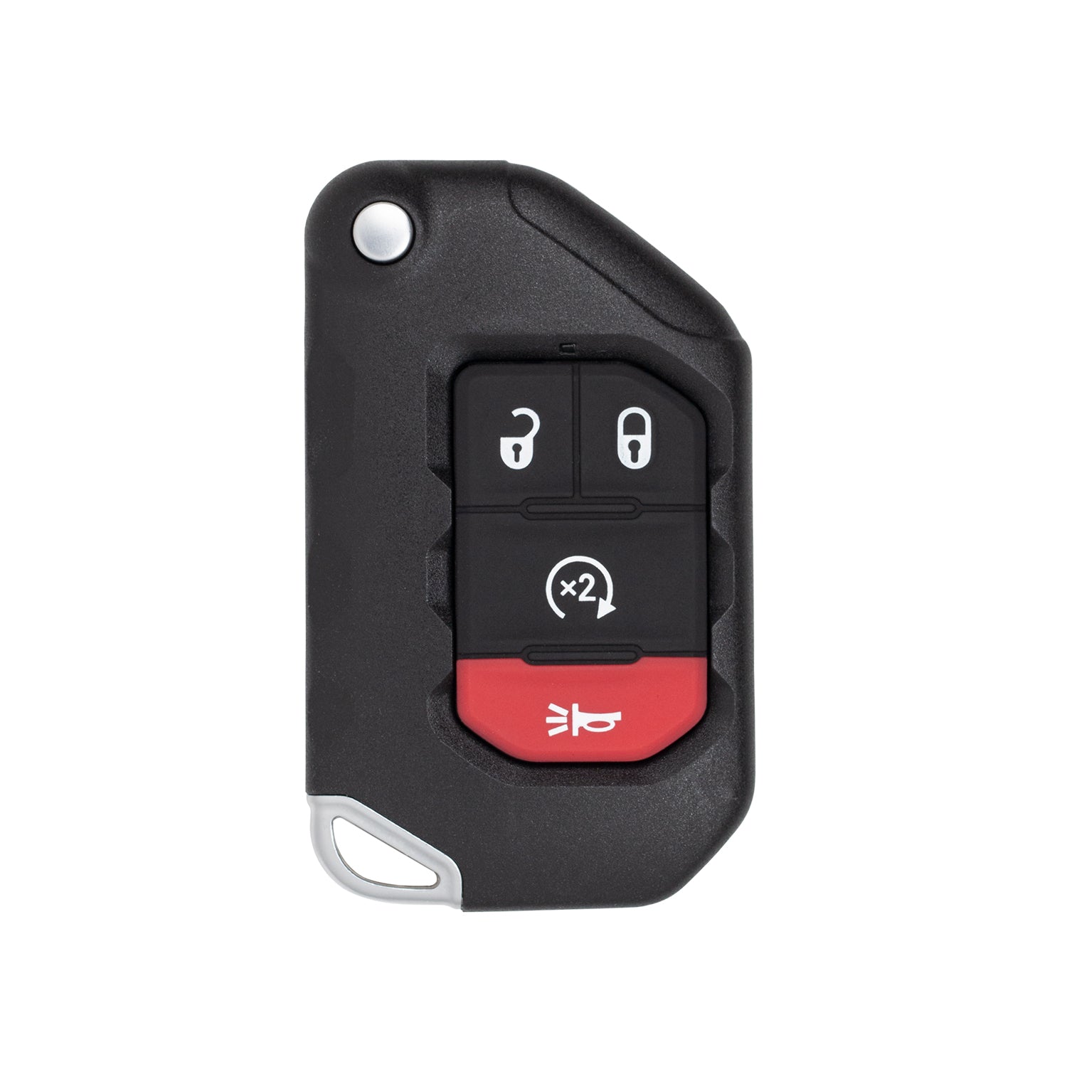 Car Chip Smart Flip Key for Jeep Gladiator Wrangler 2018 2019 2020 2021 OHT1130261 (4 Button)